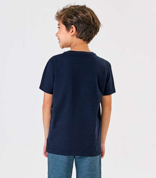 Camiseta Menino Cotton Trick Nick Azul