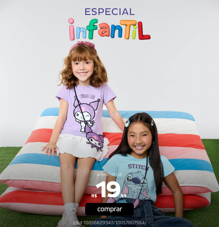 Especial Personagens a partir de R$19,99