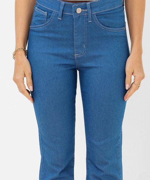 Calça Jeans Flare Feminina Petit Azul