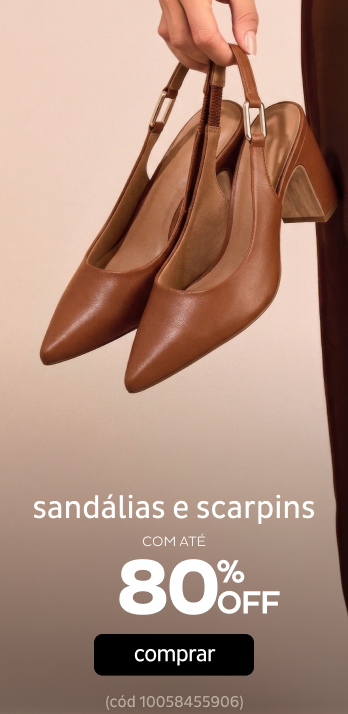 Sandalias e scarpins por até 80% Sandalias e scarpins por até 80%