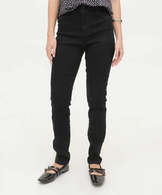 Calça Skinny Feminina Cintura Alta Ecxo Jeans