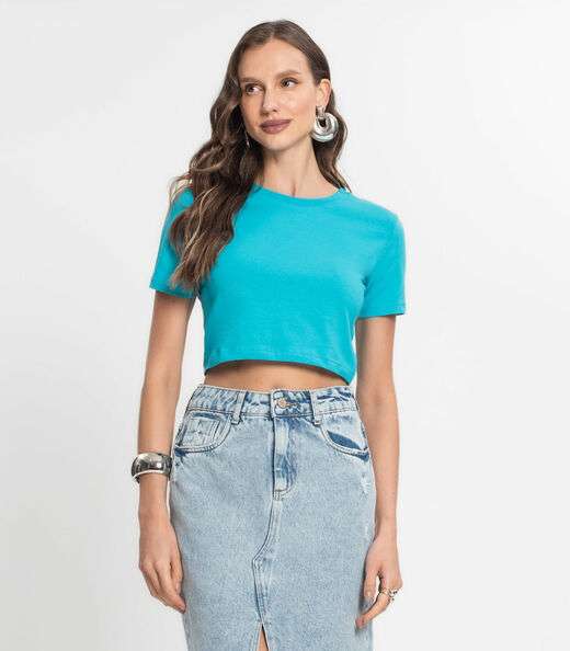 Image_Blusa Feminina Em Cotton Leve Endless Azul