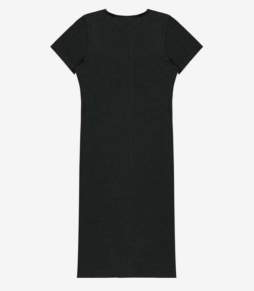 Vestido Feminino Midi Plus Size Infinita Cor Preto