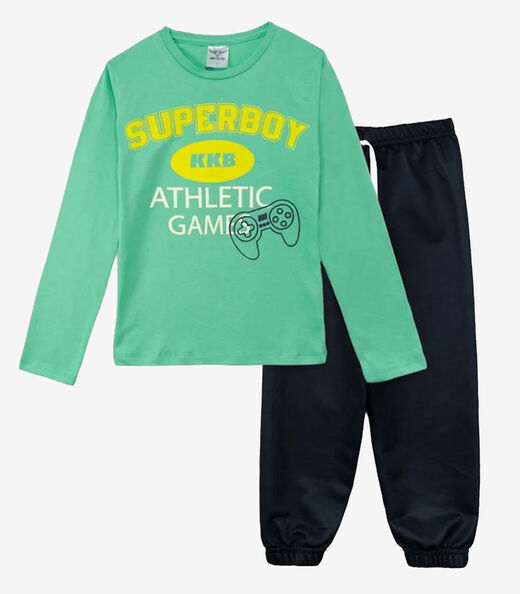 Conjunto Infantil Meia Estação Menino Keki Boys Verde