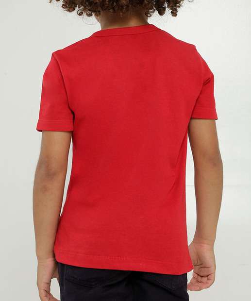 Camiseta Infantil Estampa Homem Aranha Marvel Tam 4 a 10