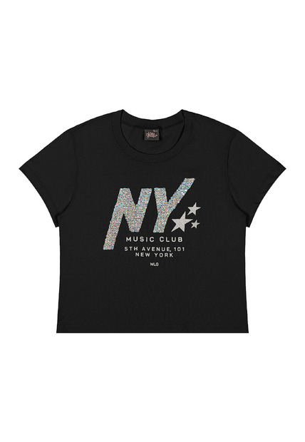 Blusa Juvenil NY em Algodão Gloss