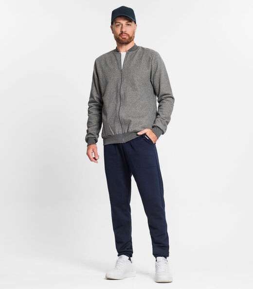 Jaqueta Masculina Em Moletom Diametro Cinza