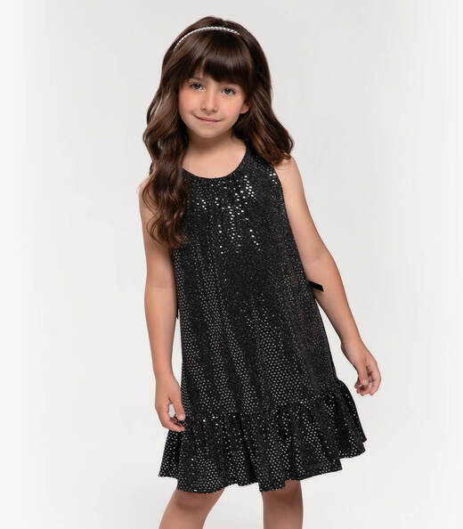 Image_Vestido Infantil Em Lantejoula Trick Nick Preto