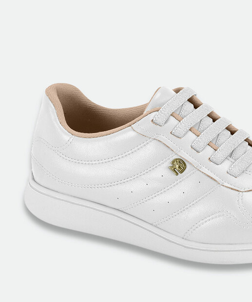 Tênis Casual Feminino Matelassê Modare Branco