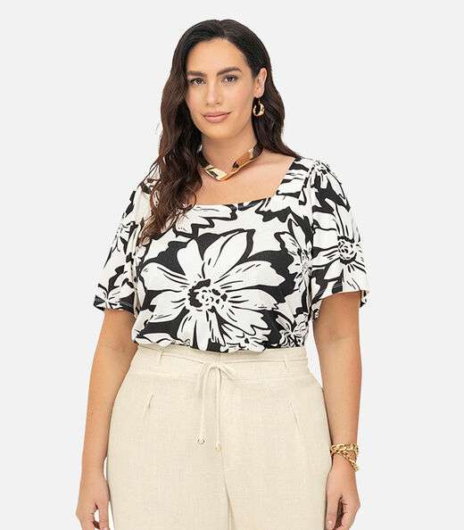 Image_Blusa Feminina Manga Ampla Secret Glam Preto