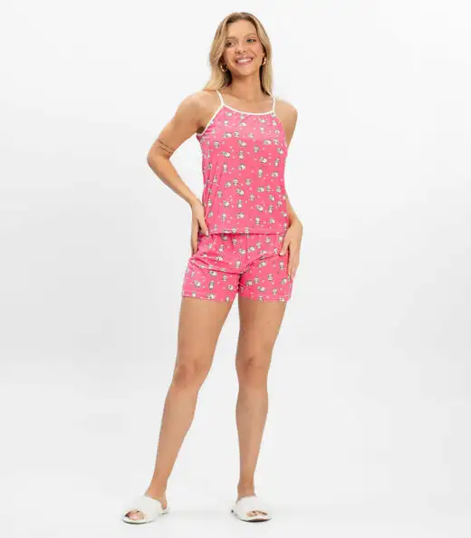 Short Doll Curto Feminino De Liganete Bella Ana Rosa