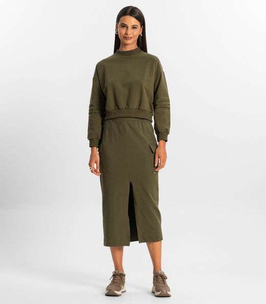 Image_Saia Midi Cargo Feminino Rovitex Verde