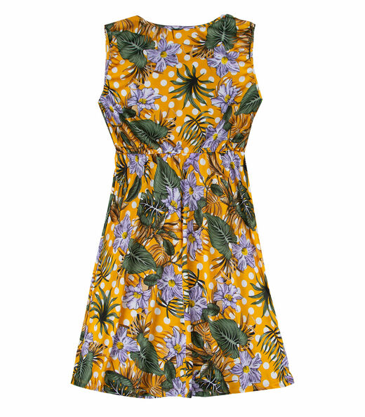 Vestido Feminino Curto Plus Size Em Suplex Select Amarelo