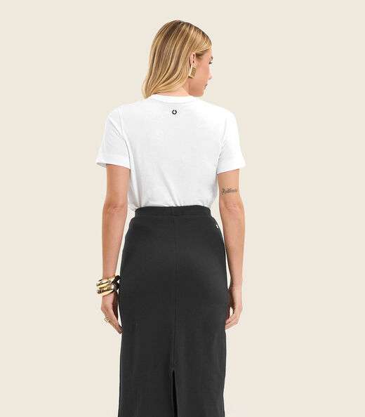 T- Shirt Feminina Manga Curta Endless Branco