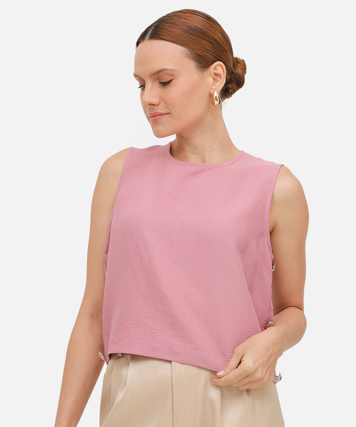 Blusa Regata Feminina Alças Largas Marisa Rosa