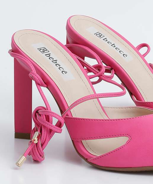 Scarpin Feminino Slingback Salto Fino Amarração Bebecê