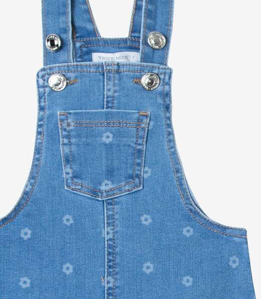 Salopete Infantil Jeans Trick Nick Azul