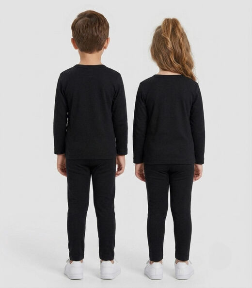 Conjunto Termico Infantil Segunda Pele Select Preto