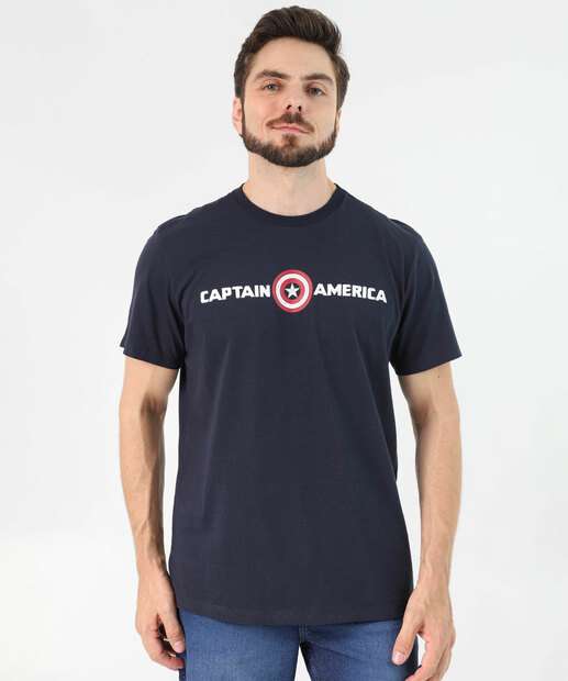 Image_Camiseta Masculina Capitão América Marvel Azul