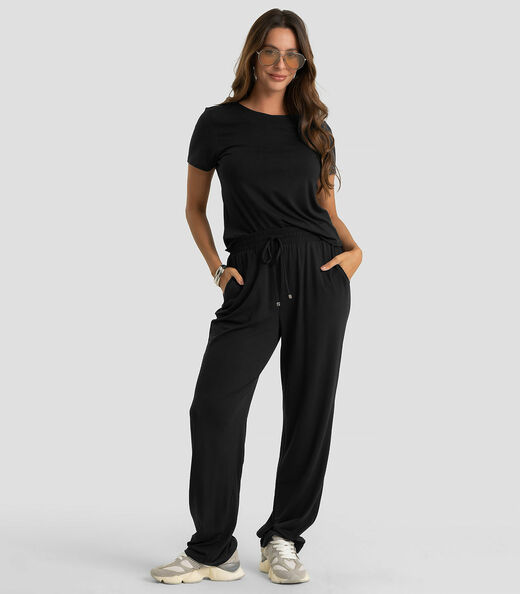 Image_Conjunto Feminino Blusa E Calça Dianna Preto