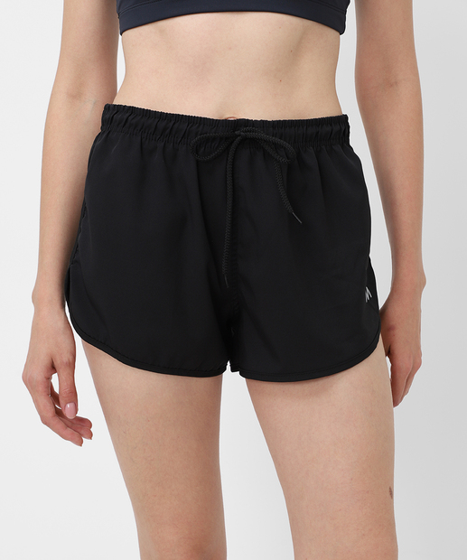 Short Feminino Fitness Básico Amarração Marisa Preto