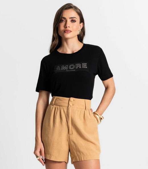 Image_Blusa Feminina Manga Curta Endless Preto