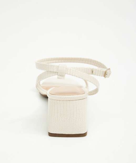 Sandália Salto Grosso Feminina Via Uno 