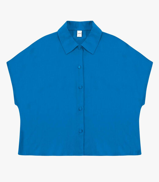 Image_Camisa Feminina Malha Viscose Pesada Rovitex Azul