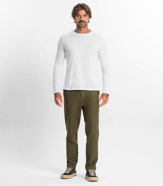 Image_Calça Masculina Em Moletinho Diamentro Verde
