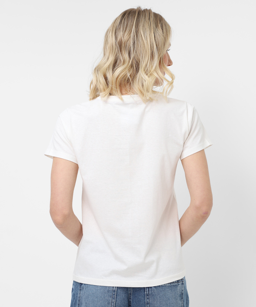 Camiseta Feminina Estampa Urso Marisa Off White