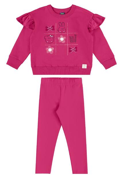 Conjunto Infantil Blusão e Legging Bee Loop