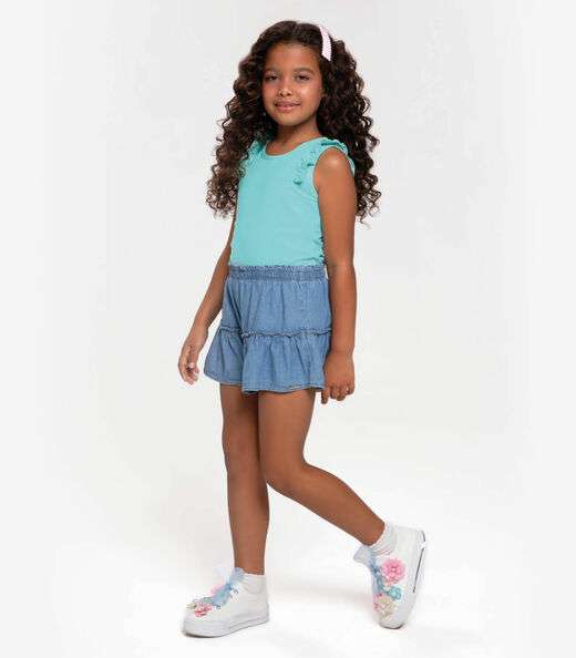 Regata Infantil Feminina Trick Nick Azul