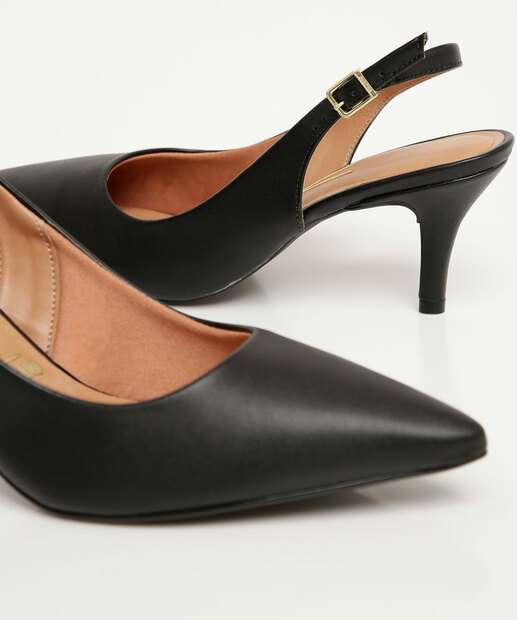 Scarpin Feminino Slingback Salto Fino Vizzano