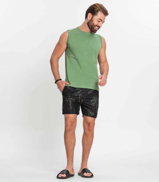 Regata Masculina Básica Rovitex Verde