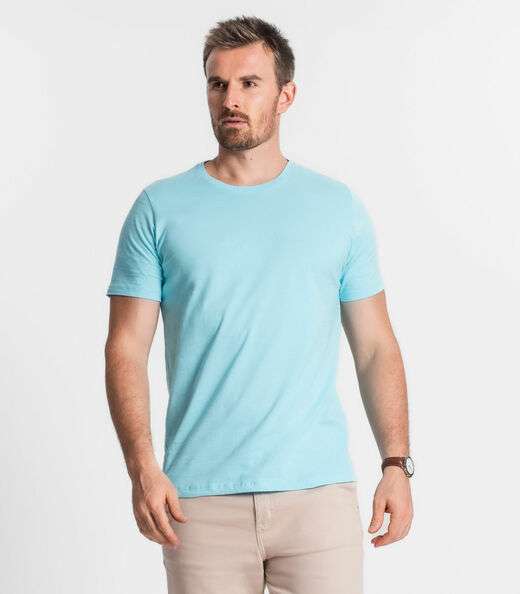 Image_Camiseta Masculina Meia Malha Maquinetada Diametro Azul