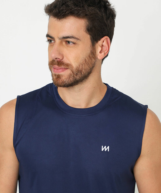 Regata Masculina Dry Fit Fitness MR Azul