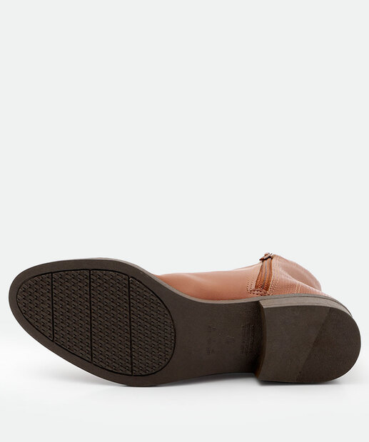 Bota Feminina Cano Curto Via Uno Marrom