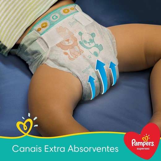 Fralda Supersec Pacotao ”G” Pampers Simples Pc26Un