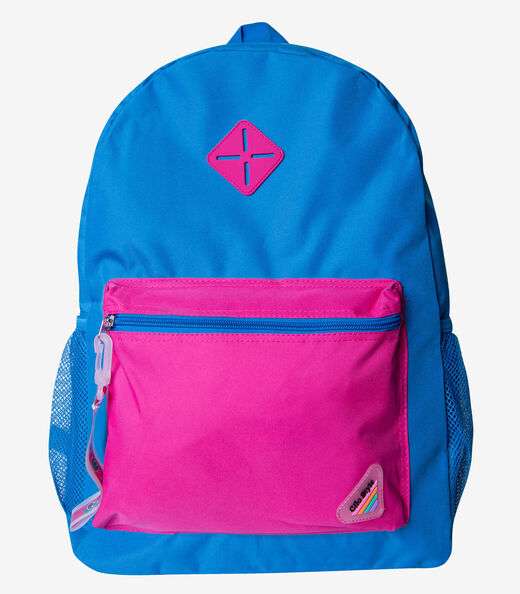 Image_Mochila Escolar Feminina Com Chaveiro De Pvc Clio Azul