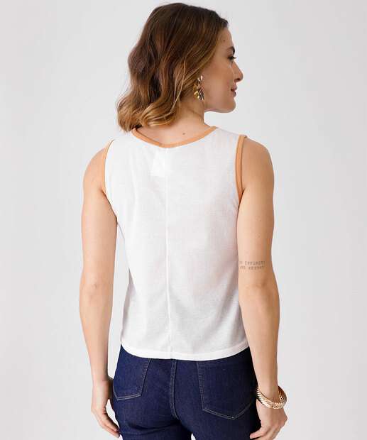 Blusa Regata Feminina Canelada Marisa