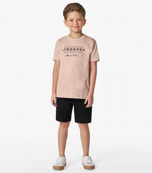 Conjunto Camiseta com Bermuda Trick Nick Rosa