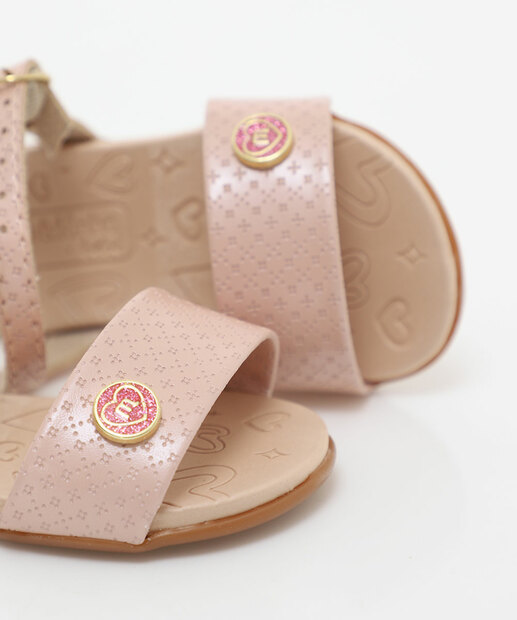Sandália Infantil Textura Molekinha Rosa