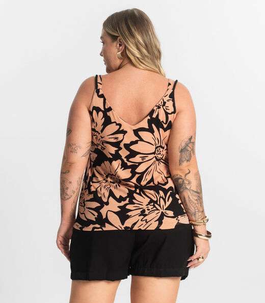 Blusa Feminina De Alça Secret Glam Marrom