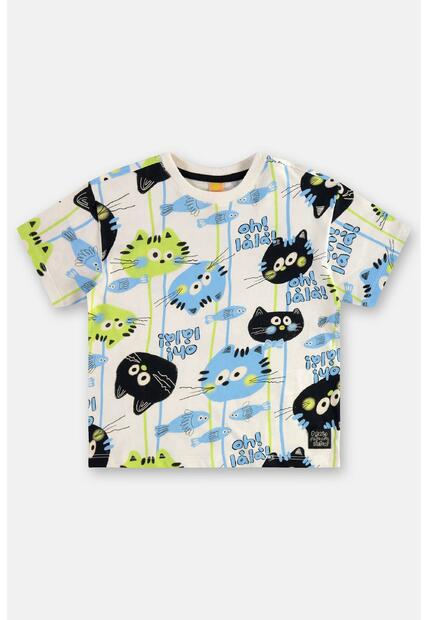 Conjunto Menino Camiseta e Short Três e Já