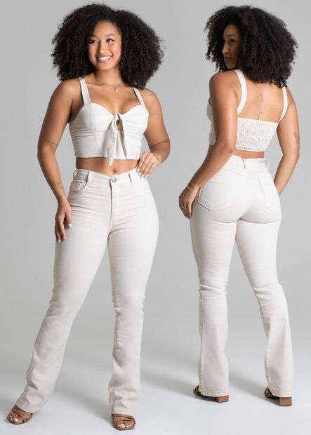 Calça Sarja Sawary Boot Cut - 278721