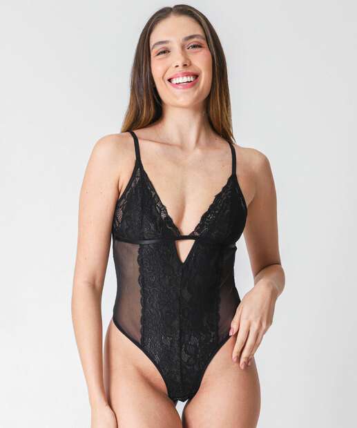 Image_Body Feminino Sensual Renda Sem Bojo