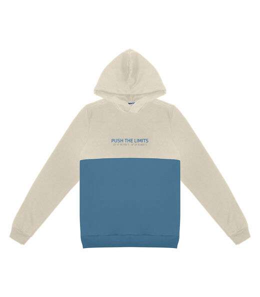 Moletom Juvenil Menino Com Capuz Minty Bege