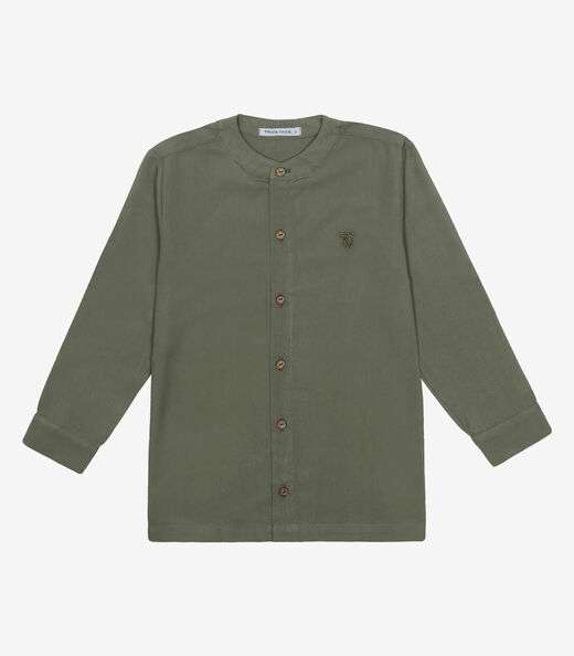 Camisa Infantil Menino Manga Longa Trick Nick Verde