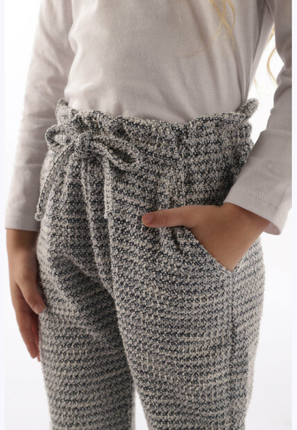 Calça Infantil Menina Em Malha Tweed Up Baby