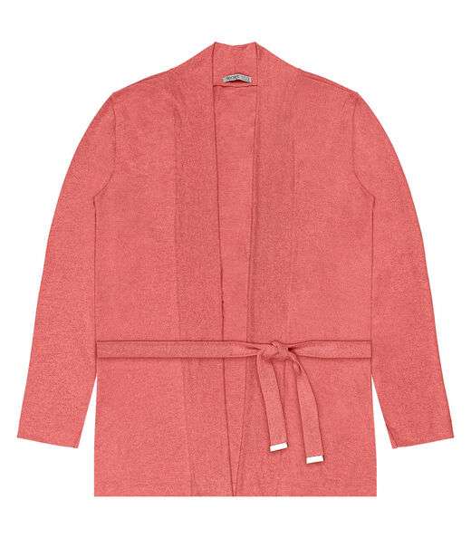 Image_Cardigan Feminino Plus Size Em Tricot Secret Glam Laranja